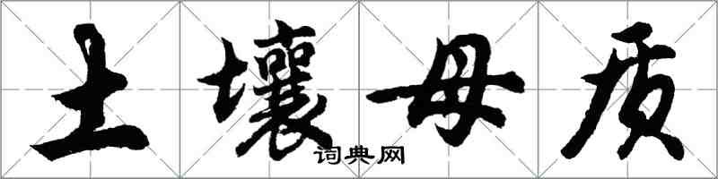 胡問遂土壤母質行書怎么寫