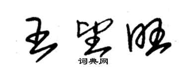 朱錫榮王望旺草書個性簽名怎么寫