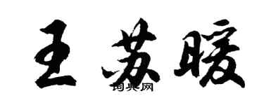 胡問遂王蘇暖行書個性簽名怎么寫