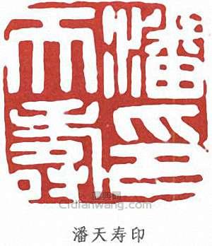 潘天壽的篆刻印章潘天壽印