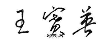 駱恆光王賽英草書個性簽名怎么寫