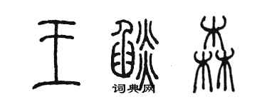 陳墨王焰森篆書個性簽名怎么寫