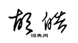朱錫榮胡皓草書個性簽名怎么寫