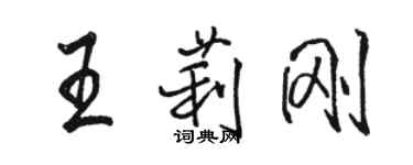 駱恆光王莉剛行書個性簽名怎么寫