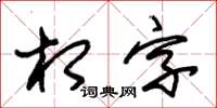 朱錫榮相字草書怎么寫