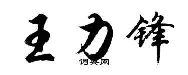 胡問遂王力鋒行書個性簽名怎么寫