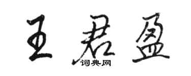 駱恆光王君盈行書個性簽名怎么寫