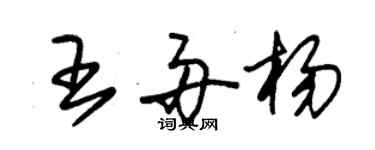 朱錫榮王舟楊草書個性簽名怎么寫