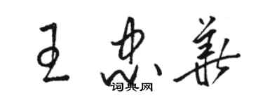 駱恆光王忠華草書個性簽名怎么寫