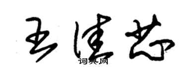 朱錫榮王佳芯草書個性簽名怎么寫