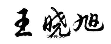 胡問遂王曉旭行書個性簽名怎么寫