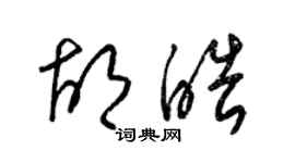 梁錦英胡皓草書個性簽名怎么寫