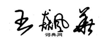 朱錫榮王飈華草書個性簽名怎么寫