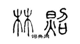 陳聲遠林照篆書個性簽名怎么寫
