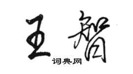 駱恆光王智行書個性簽名怎么寫