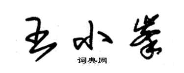 朱錫榮王小峰草書個性簽名怎么寫