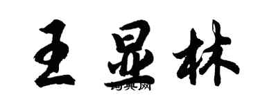 胡問遂王顯林行書個性簽名怎么寫