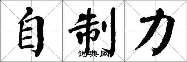 翁闓運自制力楷書怎么寫