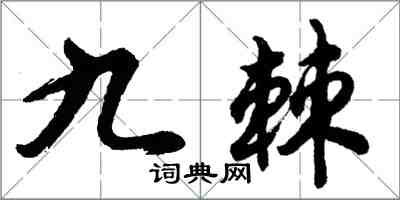 胡問遂九棘行書怎么寫