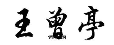 胡問遂王曾亭行書個性簽名怎么寫