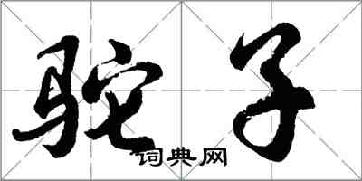 胡問遂駝子行書怎么寫