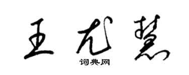 梁錦英王尤慧草書個性簽名怎么寫