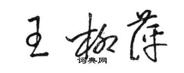 駱恆光王柳萍草書個性簽名怎么寫