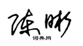 朱錫榮陳晰草書個性簽名怎么寫