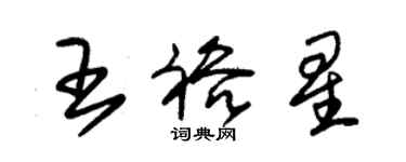 朱錫榮王裕星草書個性簽名怎么寫