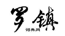 胡問遂羅鎮行書個性簽名怎么寫