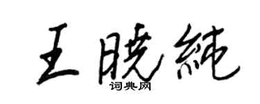 王正良王曉純行書個性簽名怎么寫