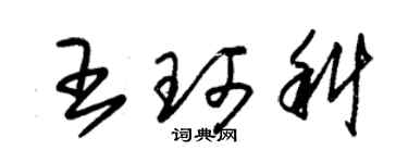 朱錫榮王珂科草書個性簽名怎么寫