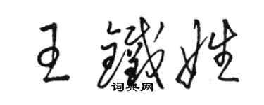 駱恆光王鐵娃草書個性簽名怎么寫