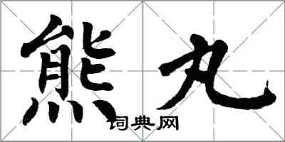 翁闓運熊丸楷書怎么寫