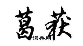 胡問遂葛獲行書個性簽名怎么寫