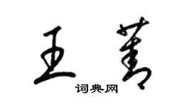 梁錦英王菁草書個性簽名怎么寫