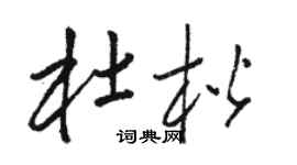 駱恆光杜楷草書個性簽名怎么寫