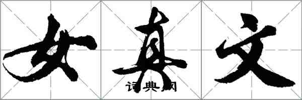 胡問遂女真文行書怎么寫