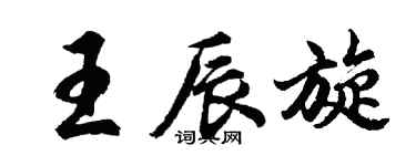 胡問遂王辰旋行書個性簽名怎么寫