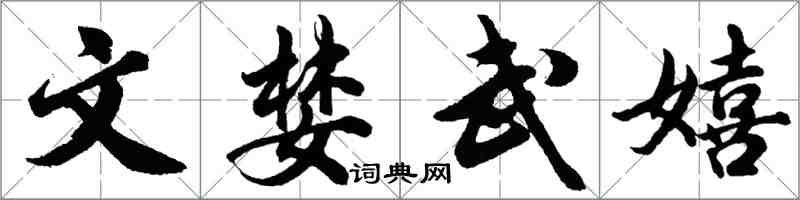 胡問遂文婪武嬉行書怎么寫