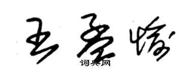朱錫榮王孟愉草書個性簽名怎么寫