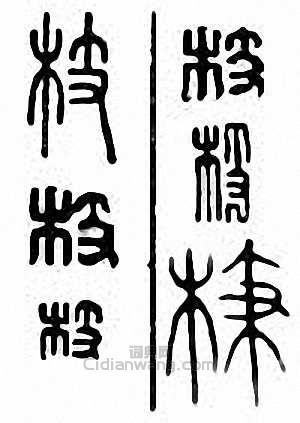 “枝”篆刻印章