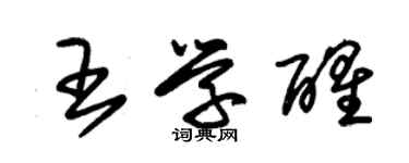 朱錫榮王學醒草書個性簽名怎么寫