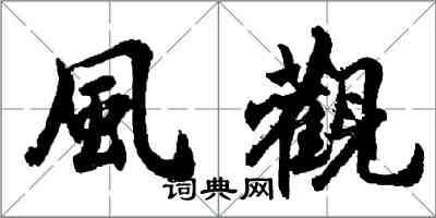 胡問遂風觀行書怎么寫