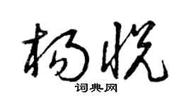 曾慶福楊悅草書個性簽名怎么寫
