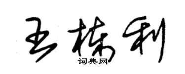 朱錫榮王棟利草書個性簽名怎么寫