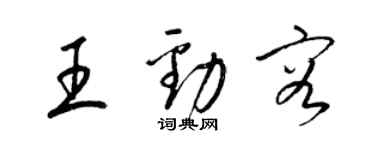 梁錦英王勁容草書個性簽名怎么寫