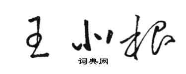 駱恆光王北根草書個性簽名怎么寫