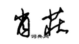 朱錫榮肖莊草書個性簽名怎么寫