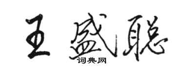 駱恆光王盛聰行書個性簽名怎么寫